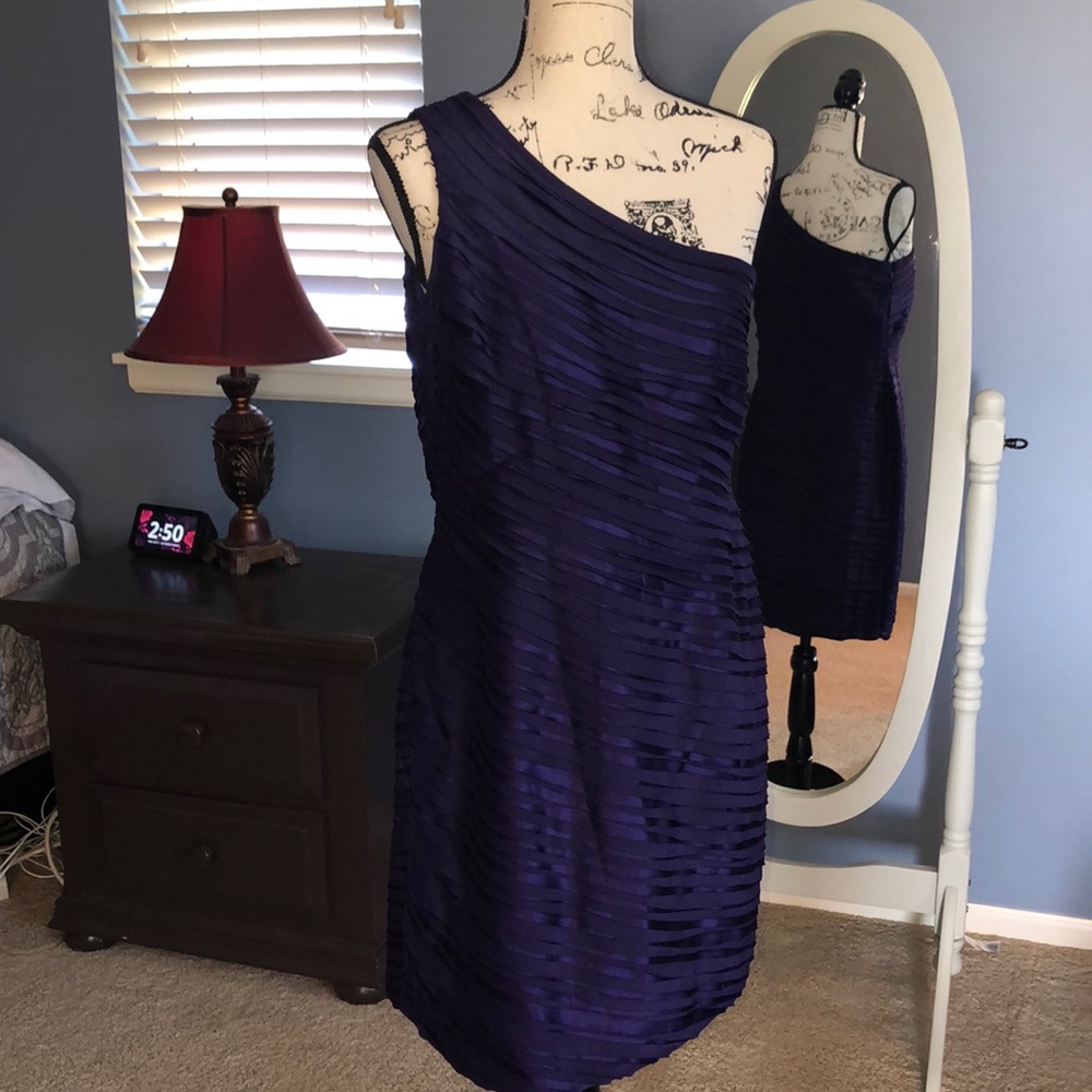 Calvin Klein purple cocktail dress size 10 NWT